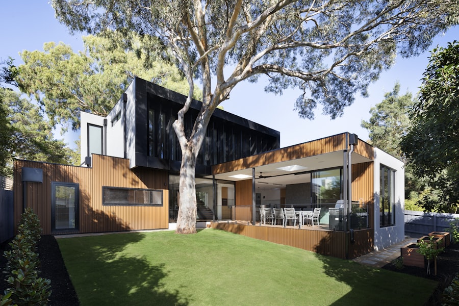 Modern residential construction exterior